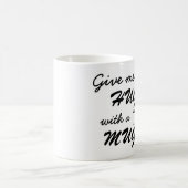 Koffie Lover Hug met een Mok Quote Retro Mok (Center)
