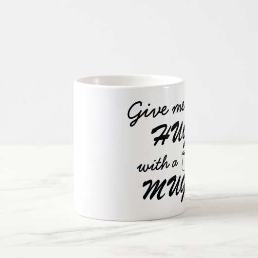 Koffie Lover Hug met een Mok Quote Retro Mok (Center)