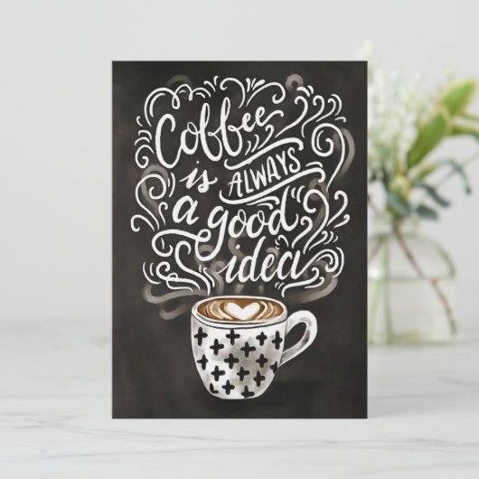 Koffie Lover Koffie op weg Goede ideeën Kaart (Staand voorkant)