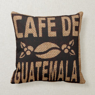KOFFIE LOVER KUSSENS, BURLAP COFFEE BAG KUSSEN