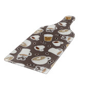 Koffie Lover Pattern Brown/Grey Snijplank (Hoek)