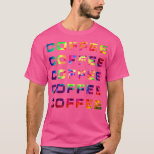 Koffie Lover Pop Culture Tie Dye Grafisch Fun Mann T-shirt