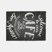Koffie Lover Welkom in onze afd. Fleece Deken (Voorkant (Horizontaal))