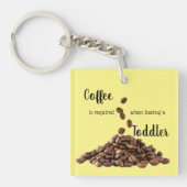 Koffie Lovers aangepaste sleutelhanger (Voorkant)