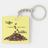 Koffie Lovers aangepaste sleutelhanger (Achterkant)