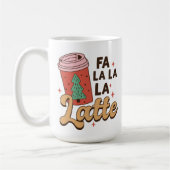 Koffie Lover's kerst Fa La La Latte Koffiemok (Links)