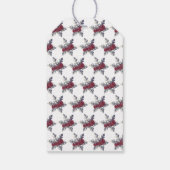 Koffie Lover's kerstman Cadeaulabel (Achterkant)