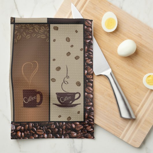 Koffie Lovers Kitchen Towel Theedoek (Quarter Fold)