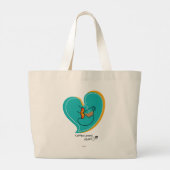 Koffie LoverS-muackS-latte Grote Tote Bag (Achterkant)