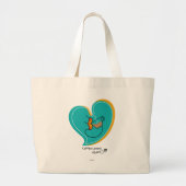 Koffie LoverS-muackS-latte Grote Tote Bag (Voorkant)