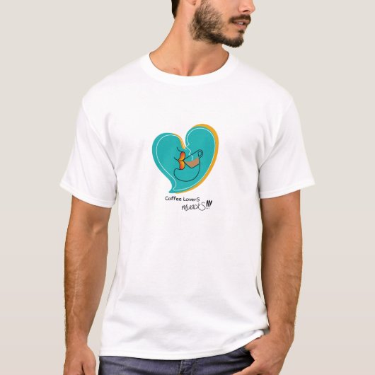 Koffie LoverS-muackS-latte T-shirt (Voorkant)