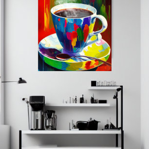 Koffie Lovers Wall Art Canvas Afdruk