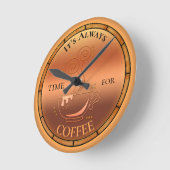 Koffie-lovers wandklok (Hoek)