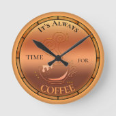 Koffie-lovers wandklok (Voorkant)