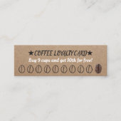 Koffie Loyalty Card Rustic 10 Punch (Voorkant)