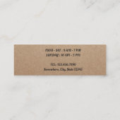 Koffie Loyalty Card Rustic 10 Punch (Achterkant)