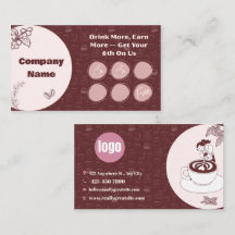 Koffie Loyalty Ponskaart Burgundy