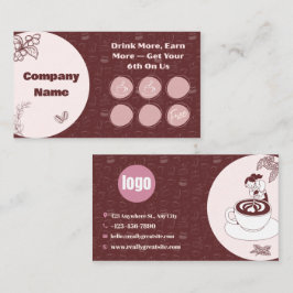 Koffie Loyalty Ponskaart Burgundy