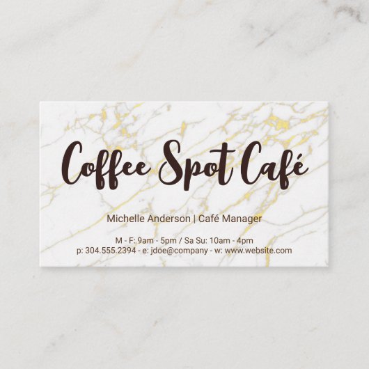 Koffie Loyalty's Visitekaartje (Voorkant)