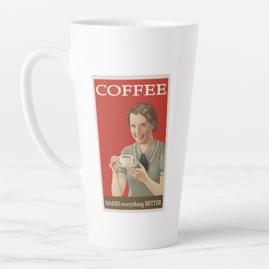 koffie maakt ALLES beter Latte Mok (Links)