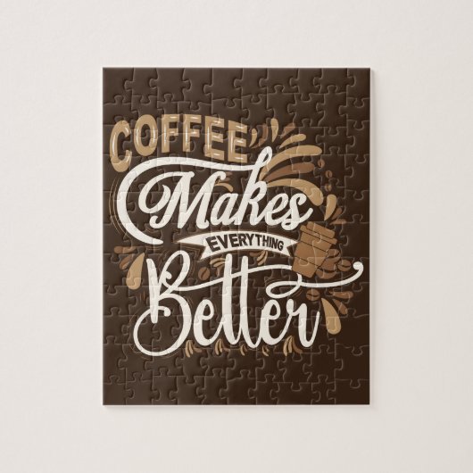Koffie maakt alles beter legpuzzel (Verticaal)