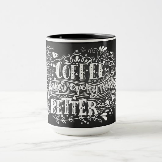 Koffie maakt alles beter mok (Midden)