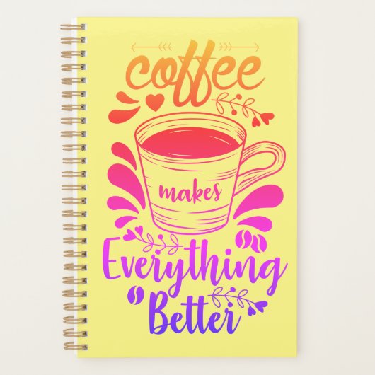 Koffie maakt alles beter planner (Voorkant)