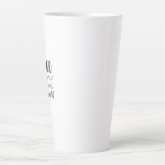 Koffie maakt alles bruin. Mok voor tweetonkoffie (Voorkant)