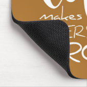 Koffie maakt alles bruin. muismat (Hoek)