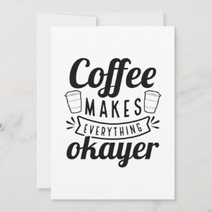 Koffie maakt alles goed bedankkaart