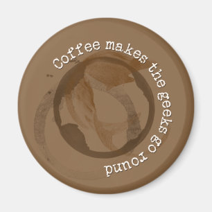 Koffie maakt de geeks rond magneet