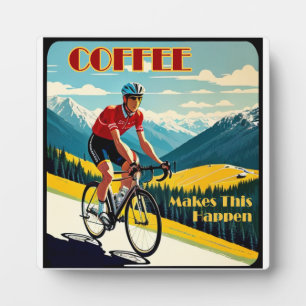 Koffie maakt dit mogelijk fietsen fotoplaat