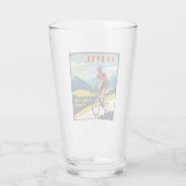 Koffie maakt dit mogelijk fietsen glas (Achterkant)