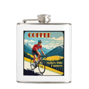 Koffie maakt dit mogelijk fietsen heupfles
