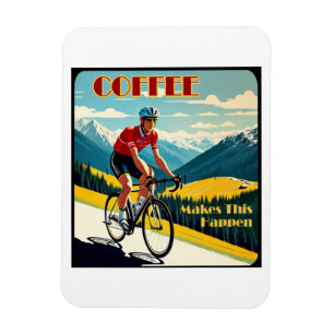 Koffie maakt dit mogelijk fietsen magneet
