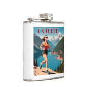 Koffie maakt dit rennen mogelijk heupfles (Rechts)