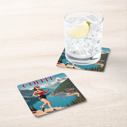 Koffie maakt dit rennen mogelijk kartonnen onderzetters (Insitu)