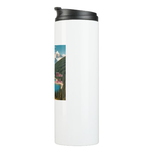 Koffie maakt dit rennen mogelijk thermosbeker (Geroteerd rechts)