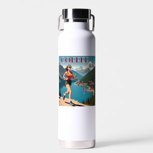 Koffie maakt dit rennen mogelijk waterfles