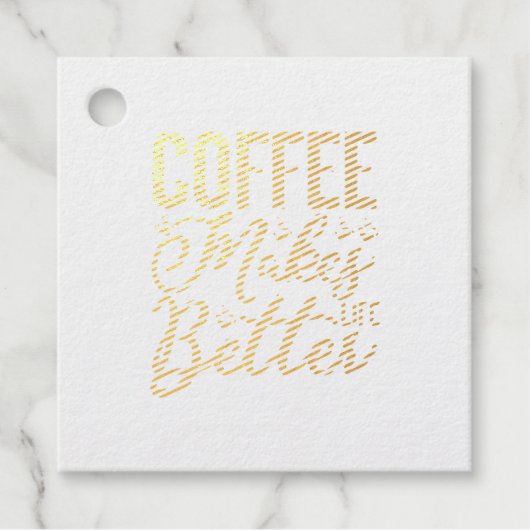 Koffie maakt het leven beter bedankjes labels (Voorkant)