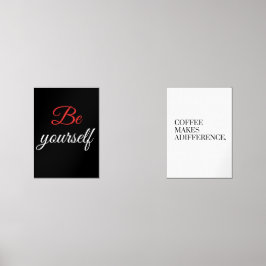 Koffie maakt het verschil muurkunst sets