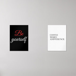 Koffie maakt het verschil muurkunst sets