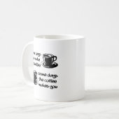 Koffie Maakt Je Grappig Mok (Voorkant links)