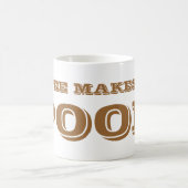 Koffie maakt je poep. koffiemok (Center)