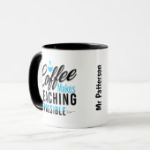 Koffie maakt leren mogelijk 2 Mok (Voorkant links)