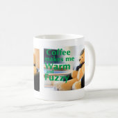 Koffie maakt me arm en Fuzzy Koffiemok (Voorkant rechts)