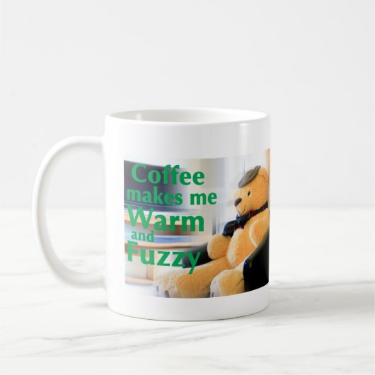 Koffie maakt me arm en Fuzzy Koffiemok (Links)