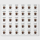 Koffie Maakt Me Gelukkig Koffie Cadeaupapier (Vlak)