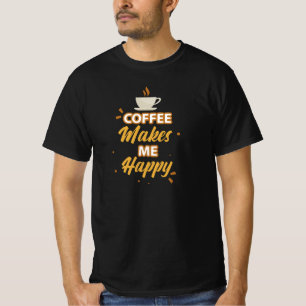 Koffie maakt me gelukkig t-shirt