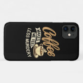 Koffie Maakt Me Minder Moorddadig Case-Mate iPhone Case (Achterkant (horizontaal))